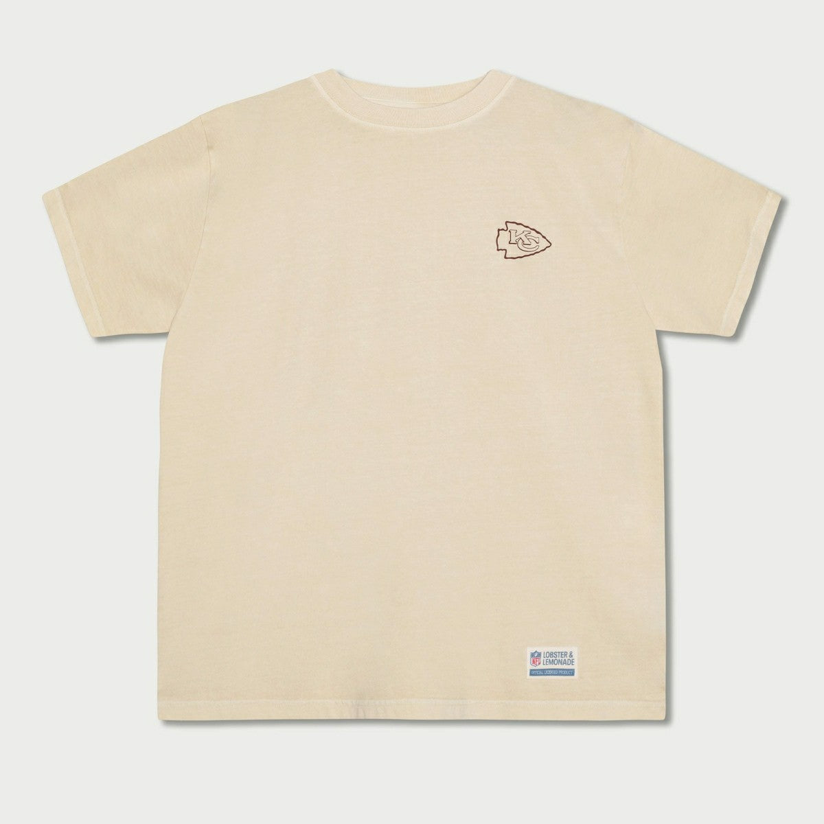 Kansas City Chiefs L&L '89 Classics NFL T-Shirt Cream Lifestyle