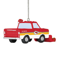 Kansas City Chiefs NFL Snow Plow Truck Christmas Ornament Taass US