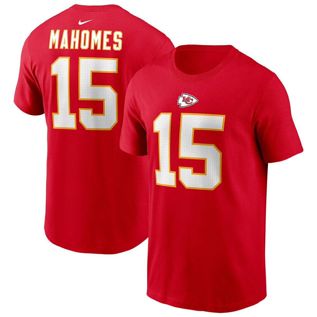 Patrick Mahomes #15 Kansas City Chiefs Nike Player NFL T-Shirt Red Classic