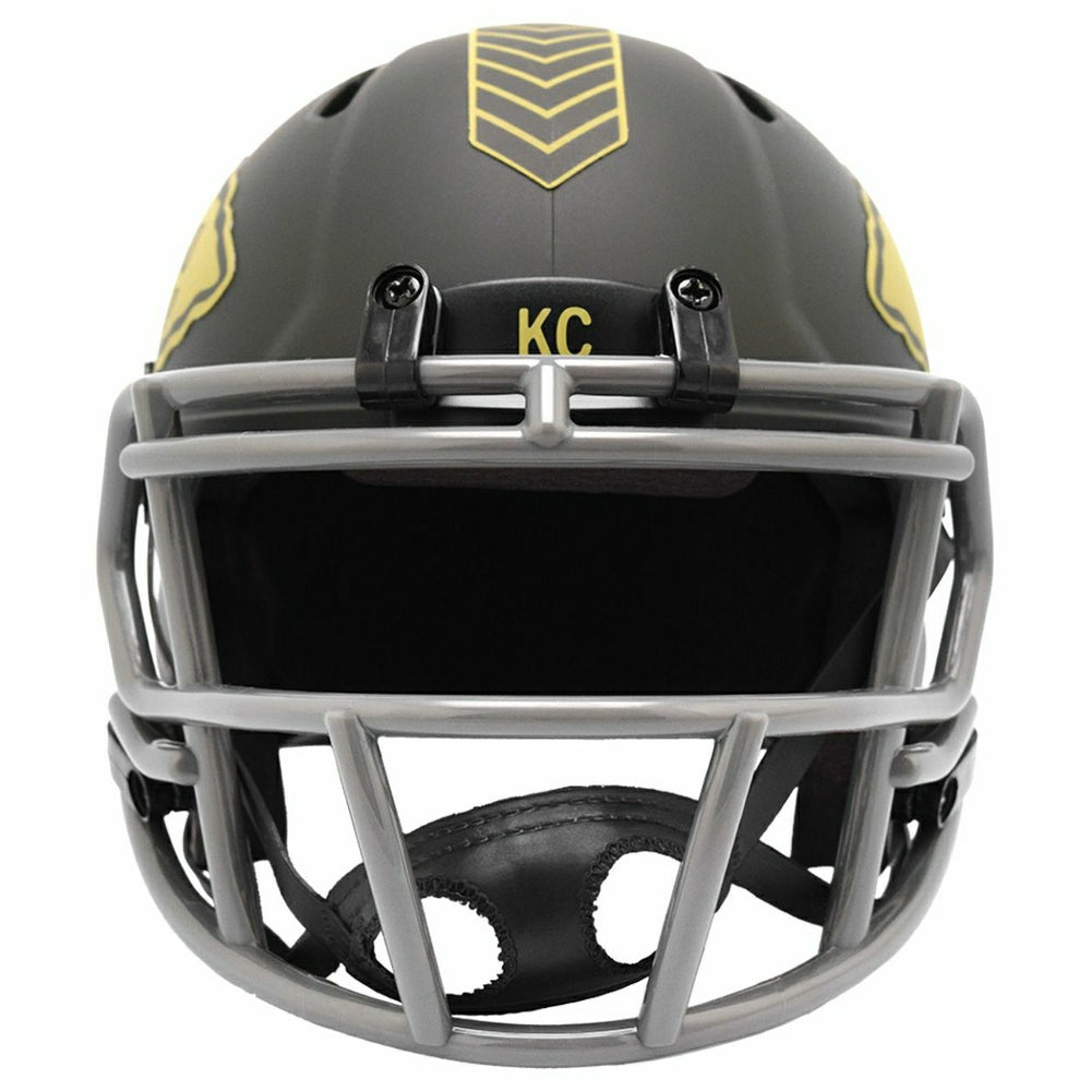 Kansas City Chiefs 2025 Salute to Service NFL Speed Mini Helmet Taass sale