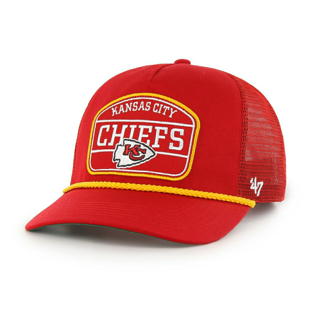 Kansas City Chiefs Hone Rope '47 Hitch RF Snapback Trucker NFL Cap Red Taass US