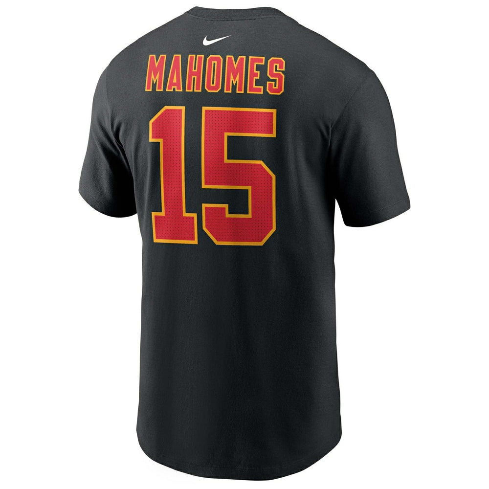 Patrick Mahomes #15 Kansas City Chiefs Nike Player NFL T-Shirt Black Taass sale