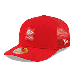 Kansas City Chiefs 2025 NFL On-Field Sideline 9SEVENTY Trucker Snapback Cap Red Fashion