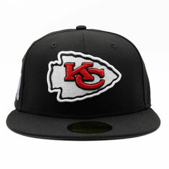Kansas City Chiefs Super Bowl LVIII 59FIFTY Fitted NFL Cap Black Taass for sale