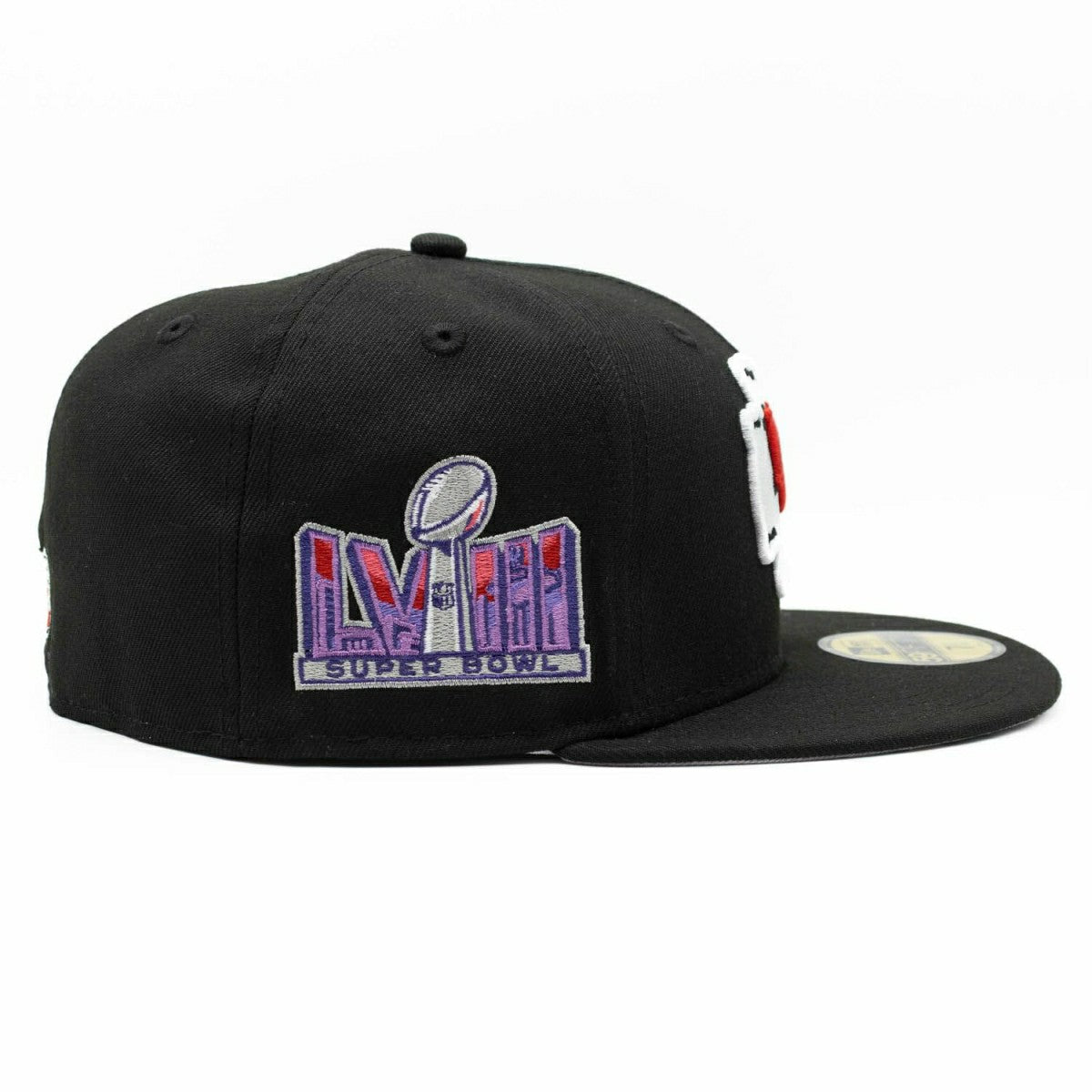 Kansas City Chiefs Super Bowl LVIII 59FIFTY Fitted NFL Cap Black Taass for sale