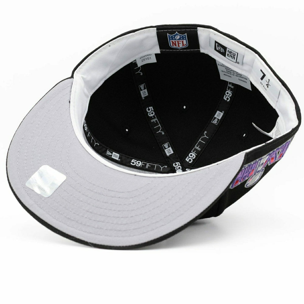 Kansas City Chiefs Super Bowl LVIII 59FIFTY Fitted NFL Cap Black Taass for sale