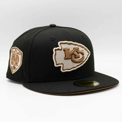 Kansas City Chiefs 50th Anniversary New Era 59FIFTY Fitted NFL Cap Black Fashion