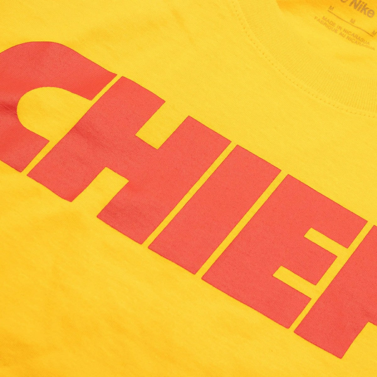 Kansas City Chiefs Nike Essential Wordmark NFL T-Shirt Yellow Fashion