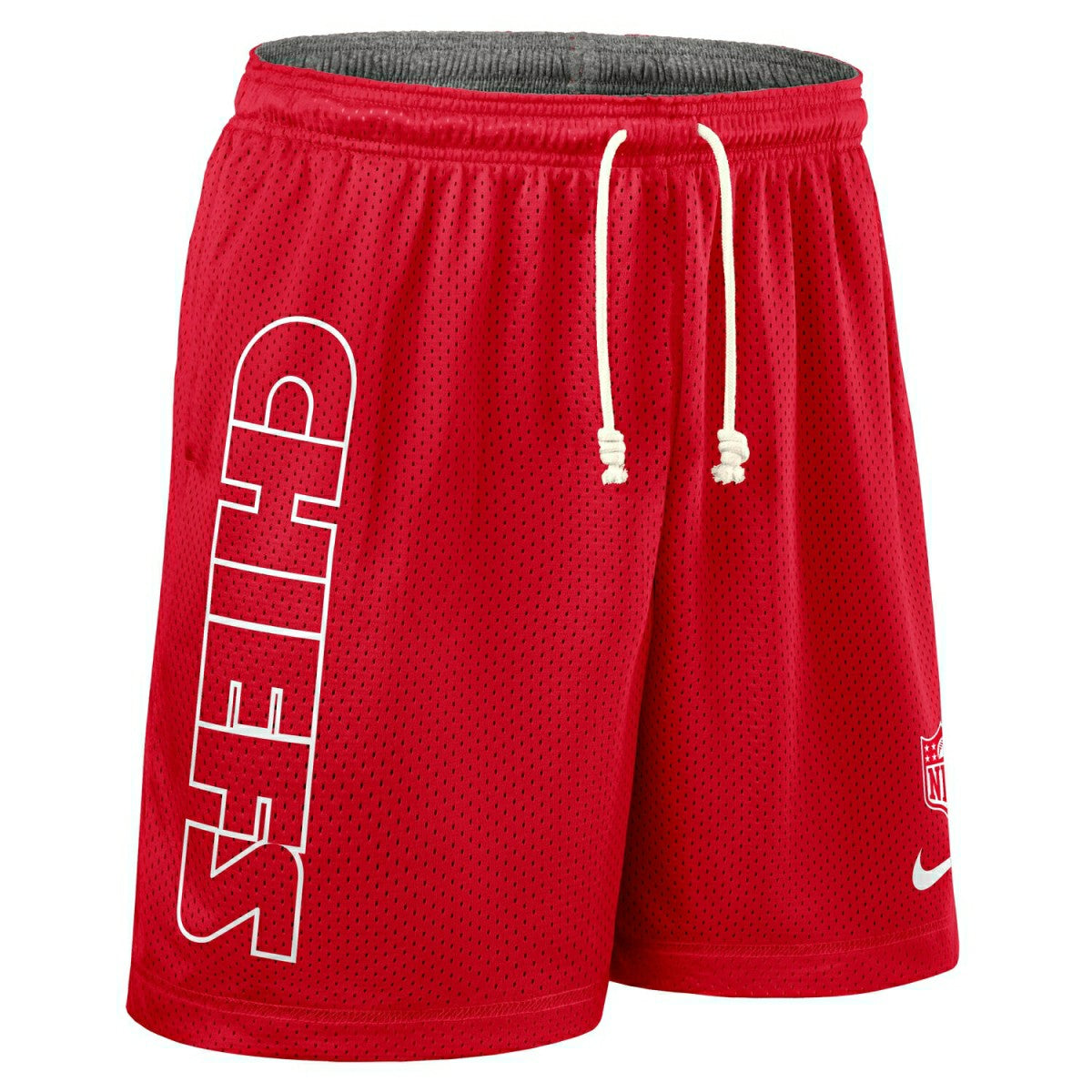 Kansas City Chiefs 2025 NFL Sideline Reversible Mesh Nike Dri-FIT Shorts Red Taass sale