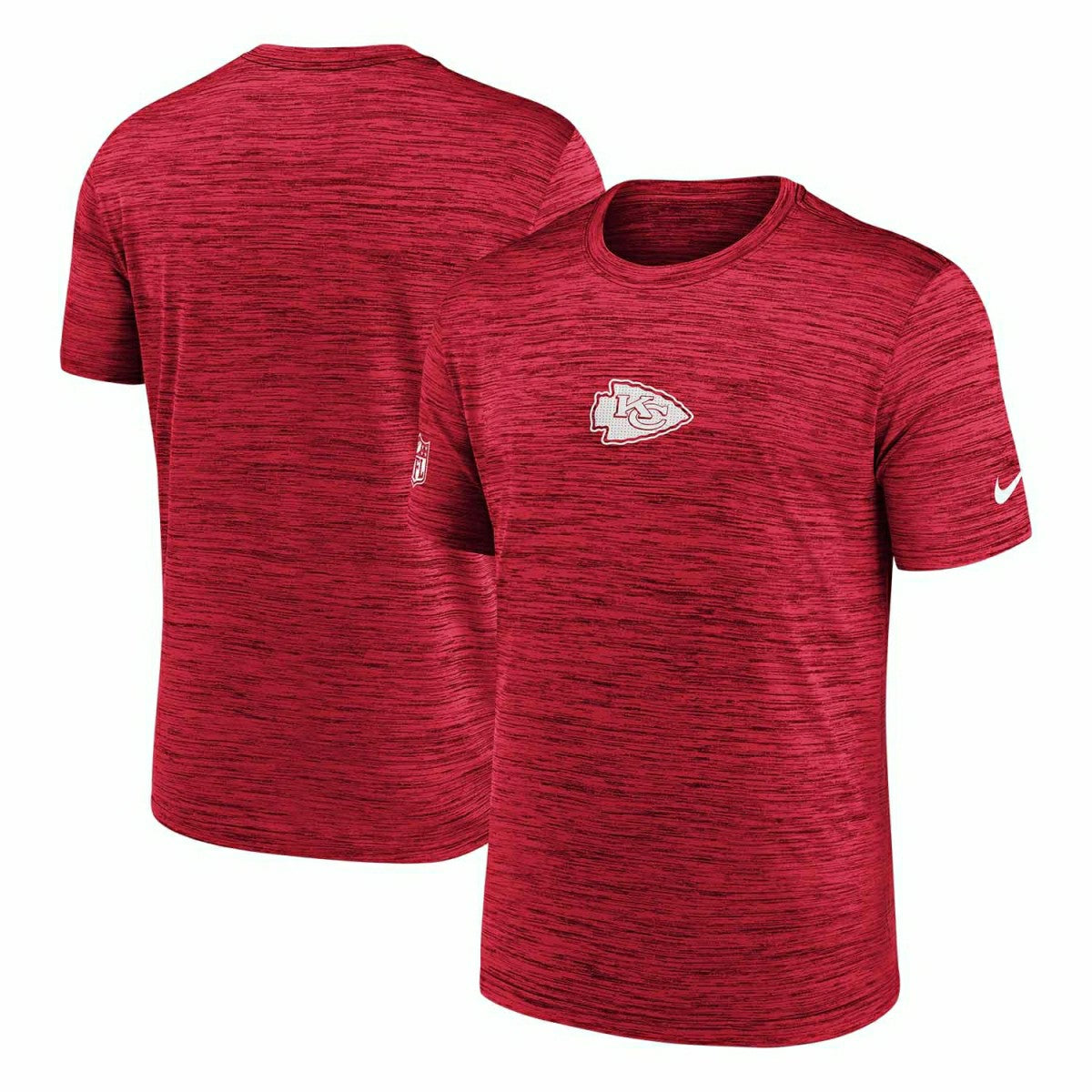 Kansas City Chiefs 2025 NFL Sideline Nike Velocity Performance T-Shirt Red Classic