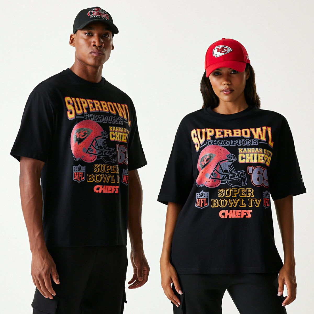 Kansas City Chiefs 1969 Super Bowl Champs Oversized NFL T-Shirt W Fashion