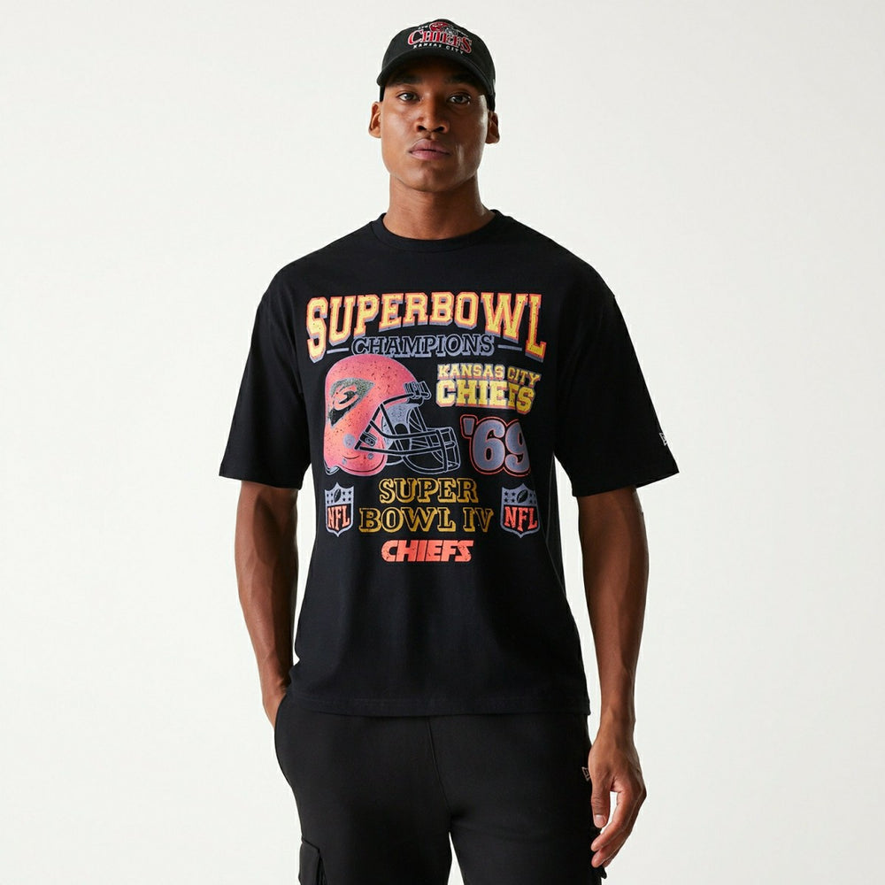 Kansas City Chiefs 1969 Super Bowl Champs Oversized NFL T-Shirt W Fashion