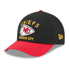 Kansas City Chiefs 2025 NFL Draft 9FORTY M-Crown A-Frame Snapback Cap Black Lifestyle