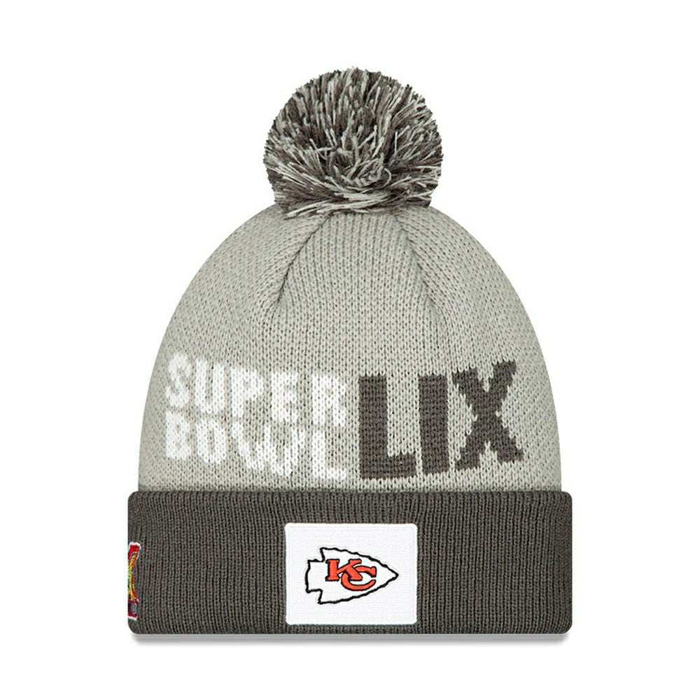 Kansas City Chiefs Super Bowl LIX Opening Night New Era Knit Hat Taass sale