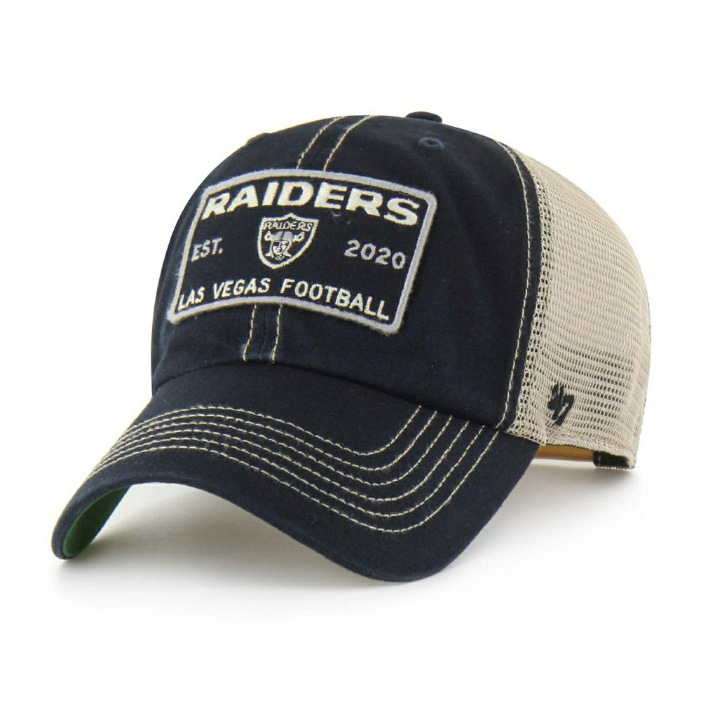 Las Vegas Raiders Vintage Wabash '47 Clean Up Trucker NFL Cap Black Taass sale