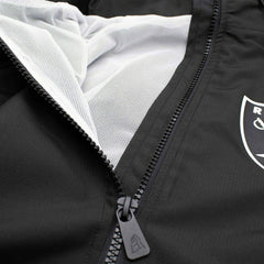 Las Vegas Raiders NFL Quarter Zip Windbreaker Jacket Black Taass US