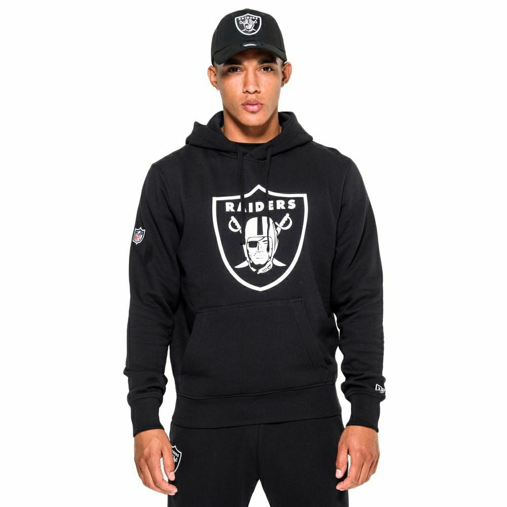 Las Vegas Raiders Logo Hoodie New Era NFL Sweatshirt Schwarz Fashion