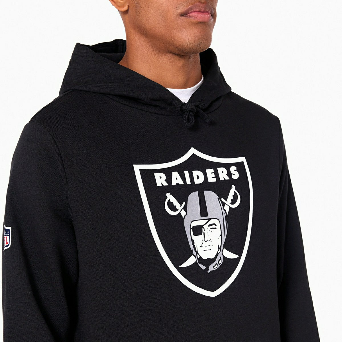 Las Vegas Raiders Logo Hoodie New Era NFL Sweatshirt Schwarz Fashion