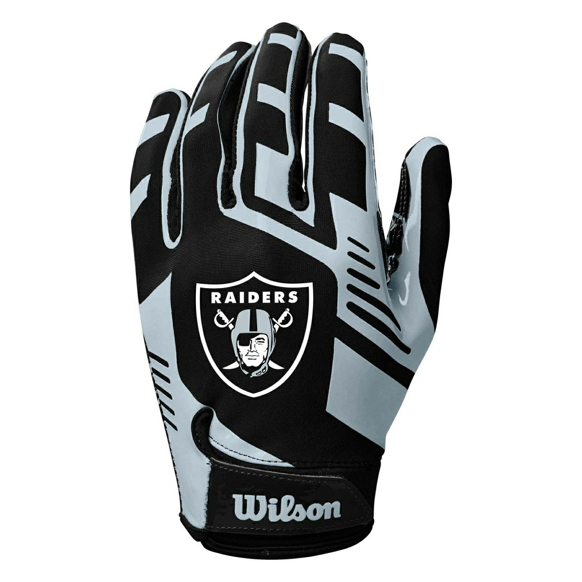 Las Vegas Raiders Wilson Stretch-Fit NFL Receivers Gloves Taass sale