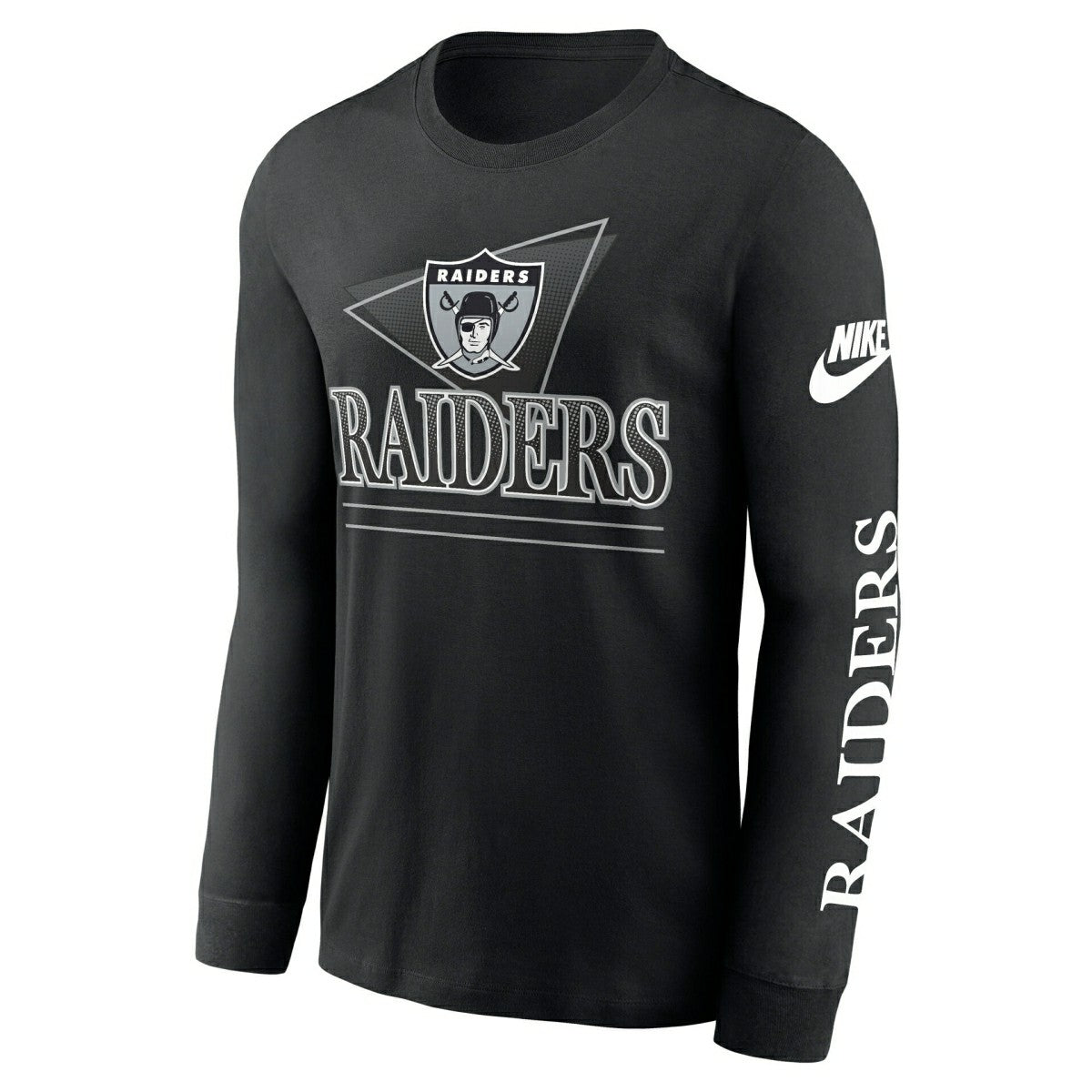 Las Vegas Raiders Full Blitz Rewind NFL Long Sleeve T-Shirt Black Taass US