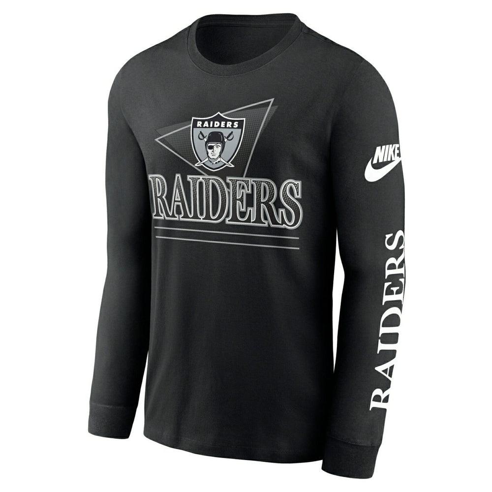Las Vegas Raiders Full Blitz Rewind NFL Long Sleeve T-Shirt Black Taass US