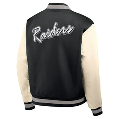 Las Vegas Raiders Rewind Legacy Bomber Jacket Black/Cream Fashion