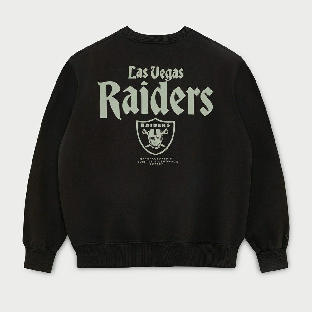 Las Vegas Raiders L&L '96 Classics NFL Crew Sweater Black Lifestyle