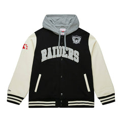 Oakland Raiders Courtside Fleece Full-Snap NFL Jacket Fashion