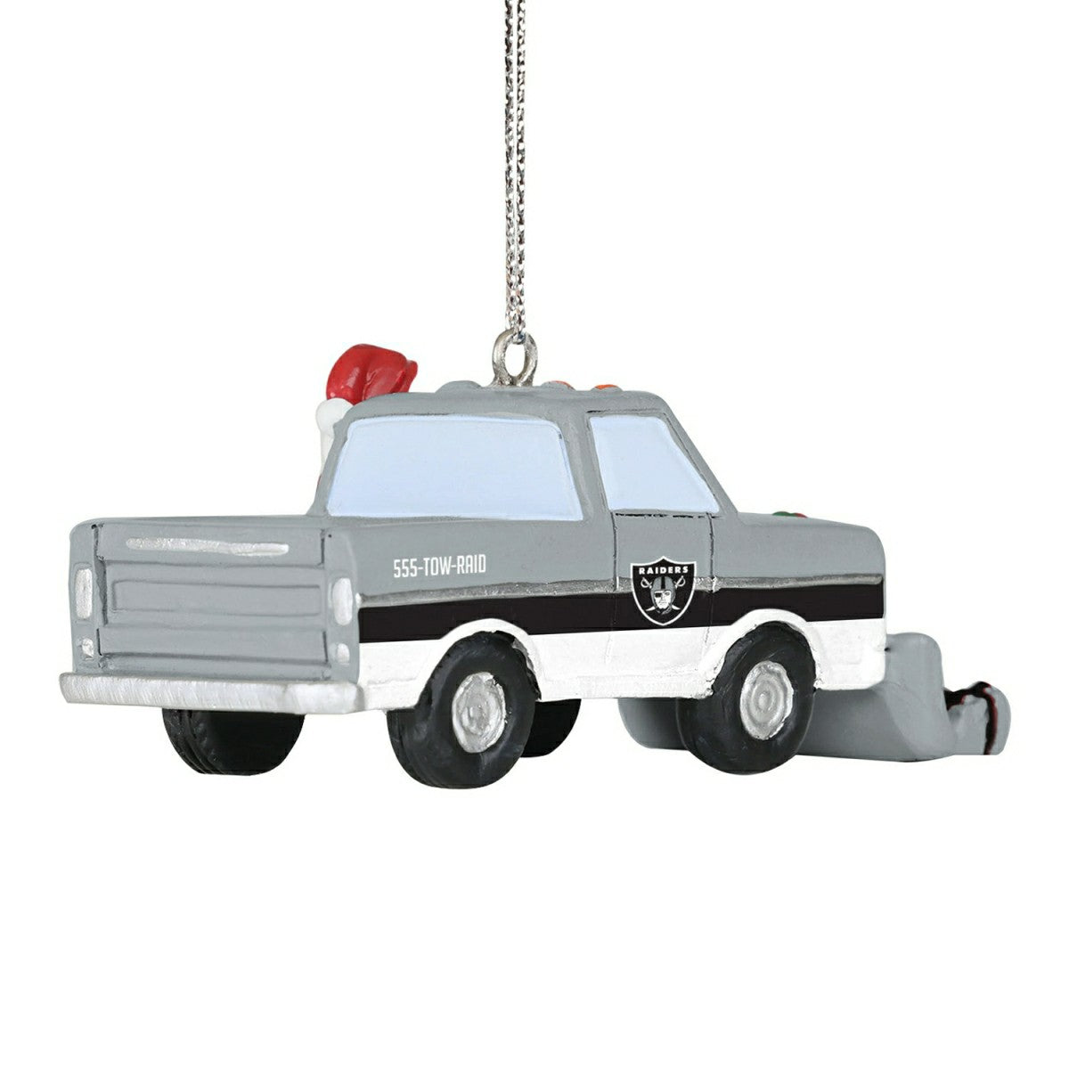 Las Vegas Raiders NFL Snow Plow Truck Christmas Ornament Fashion