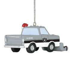 Las Vegas Raiders NFL Snow Plow Truck Christmas Ornament Fashion