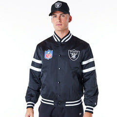 Las Vegas Raiders NFL Sport Classics Satin Jacket Black Fashion