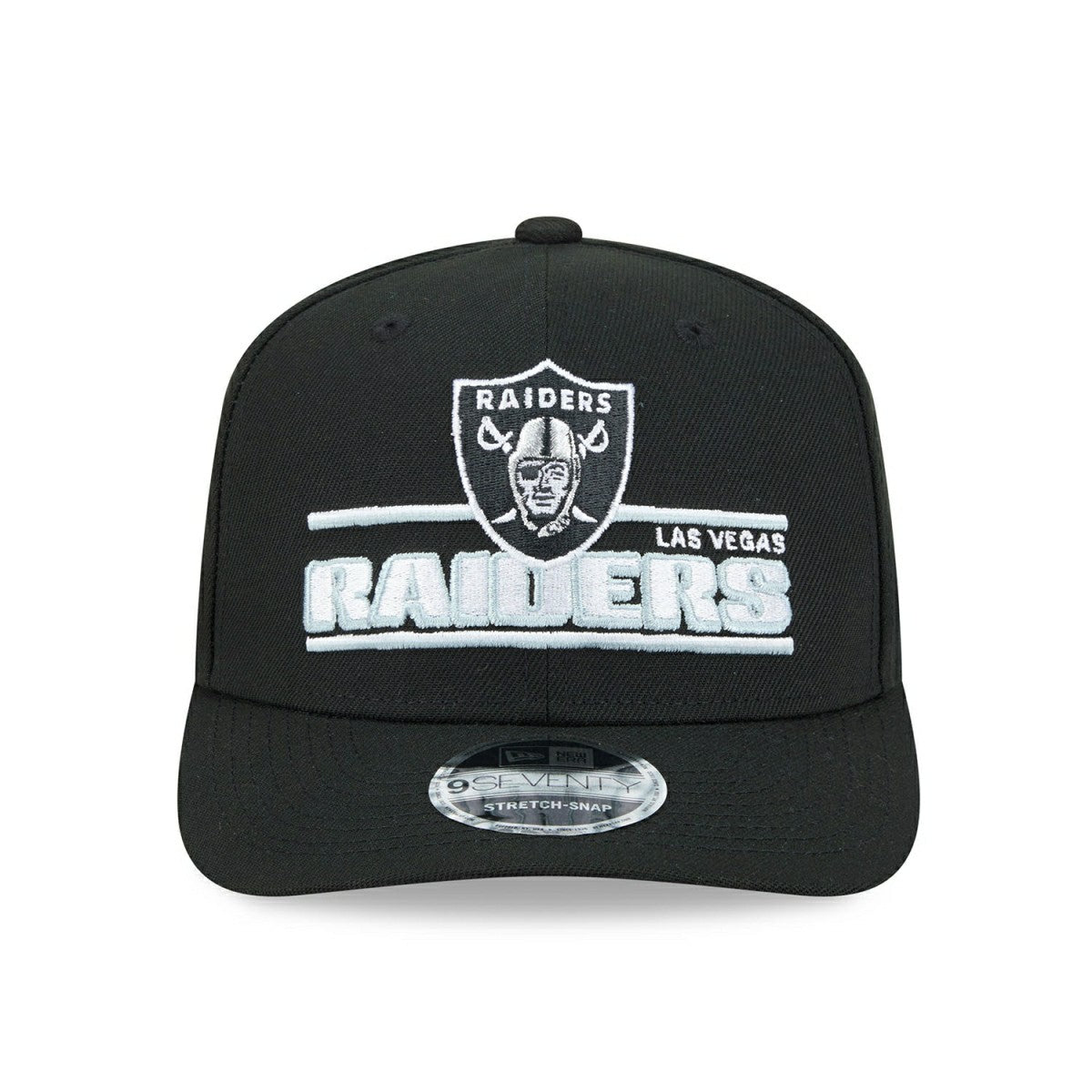 Las Vegas Raiders NFL Stated 9SEVENTY Stretch-Snap Cap Black Lifestyle