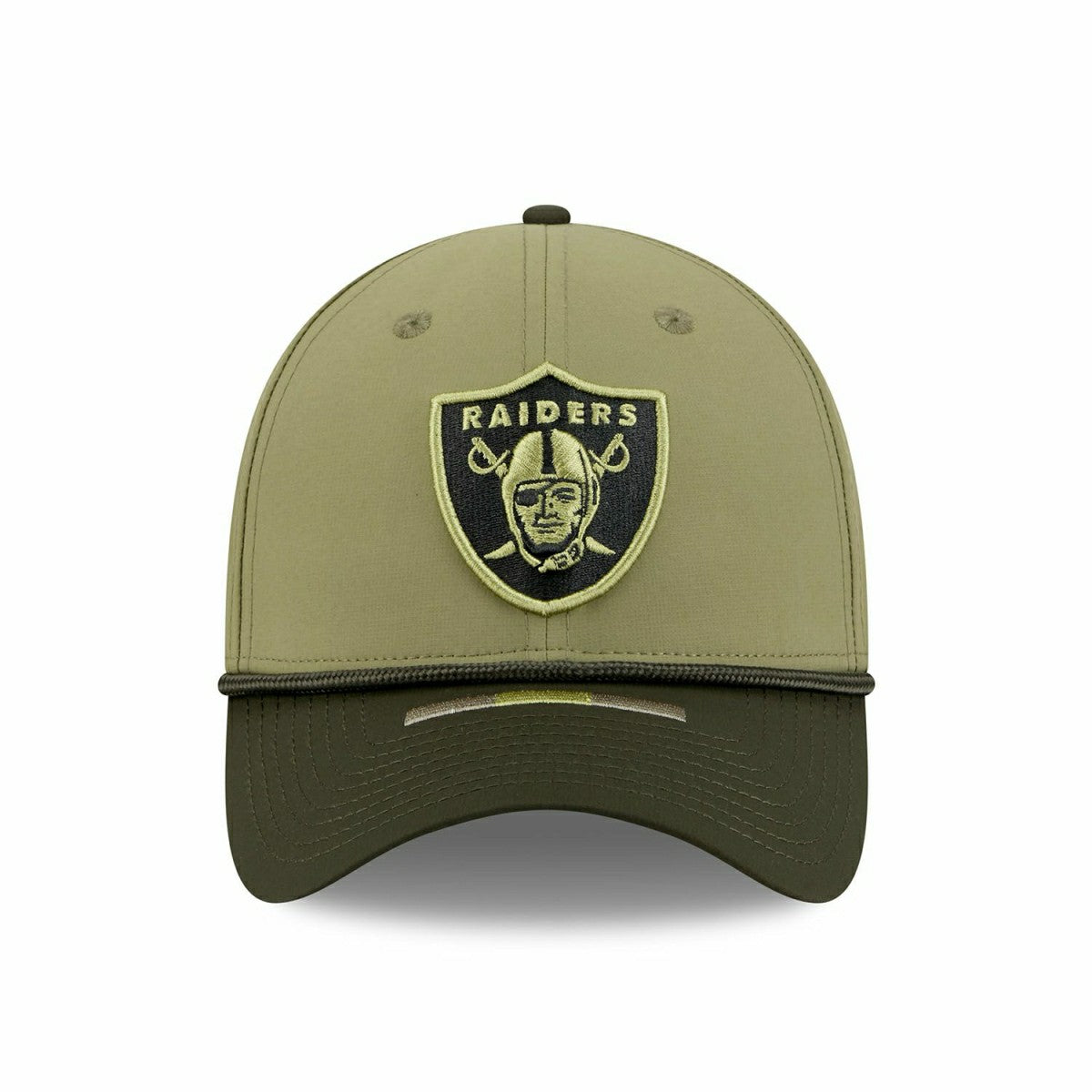 Las Vegas Raiders 2025 NFL Salute to Service 39THIRTY Flex Cap Olive Taass sale