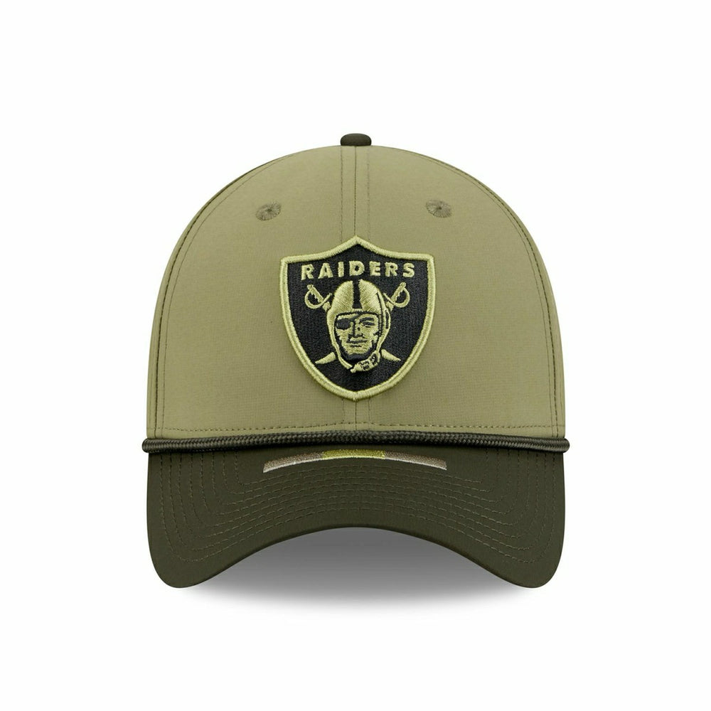 Las Vegas Raiders 2025 NFL Salute to Service 39THIRTY Flex Cap Olive Taass sale