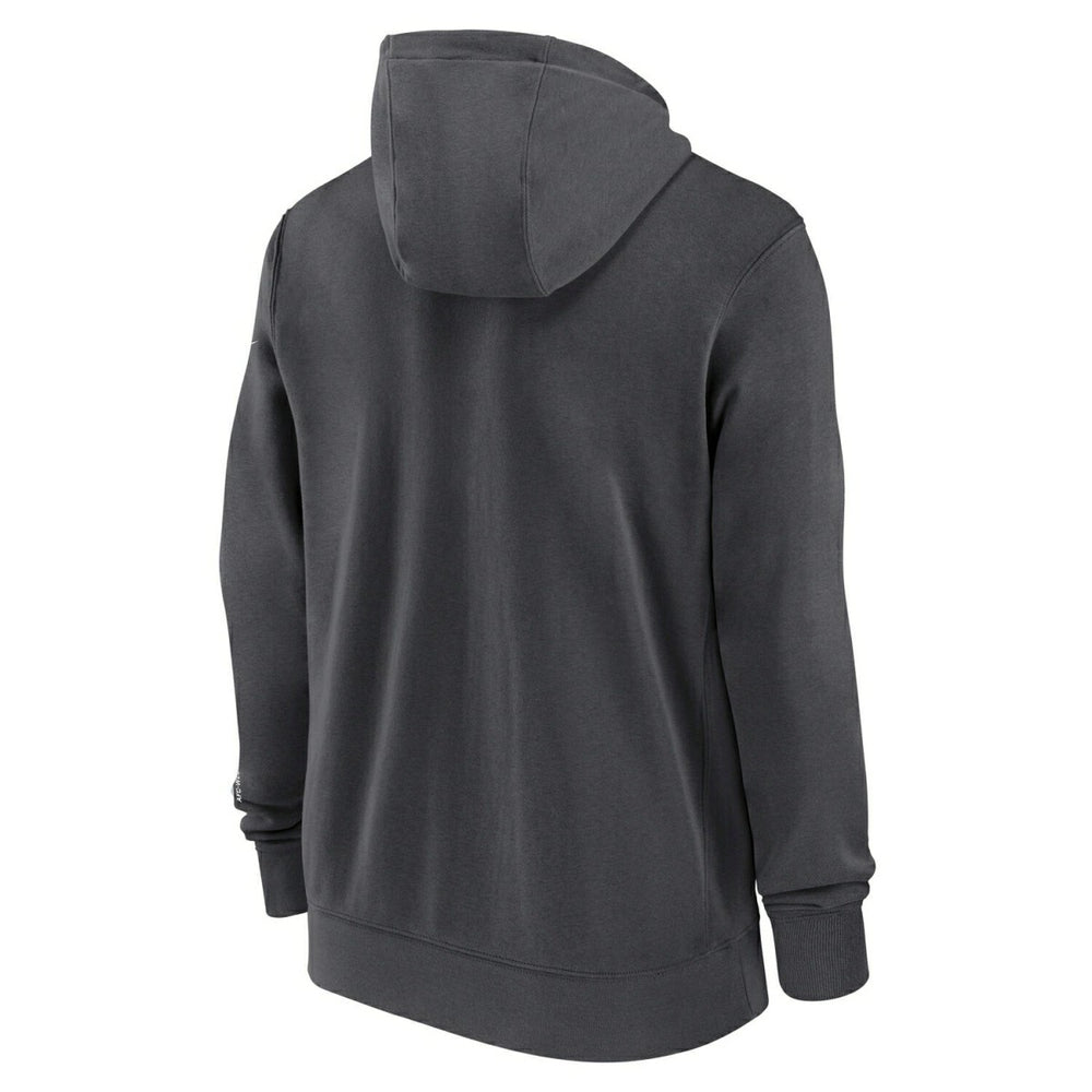 Las Vegas Raiders Playbook NFL Full-Zip Fleece Hoodie Anthracite Taass US