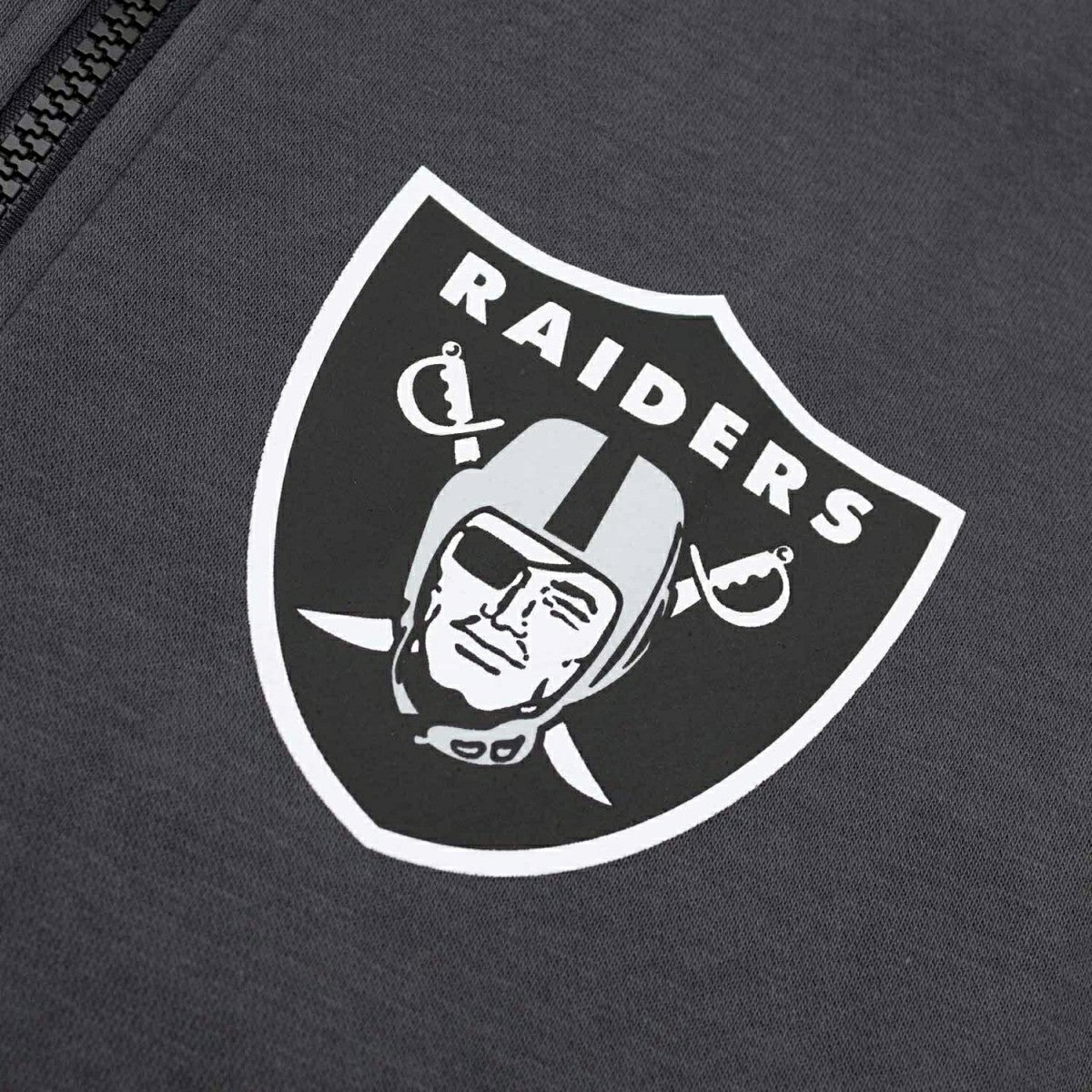 Las Vegas Raiders Playbook NFL Full-Zip Fleece Hoodie Anthracite Taass US