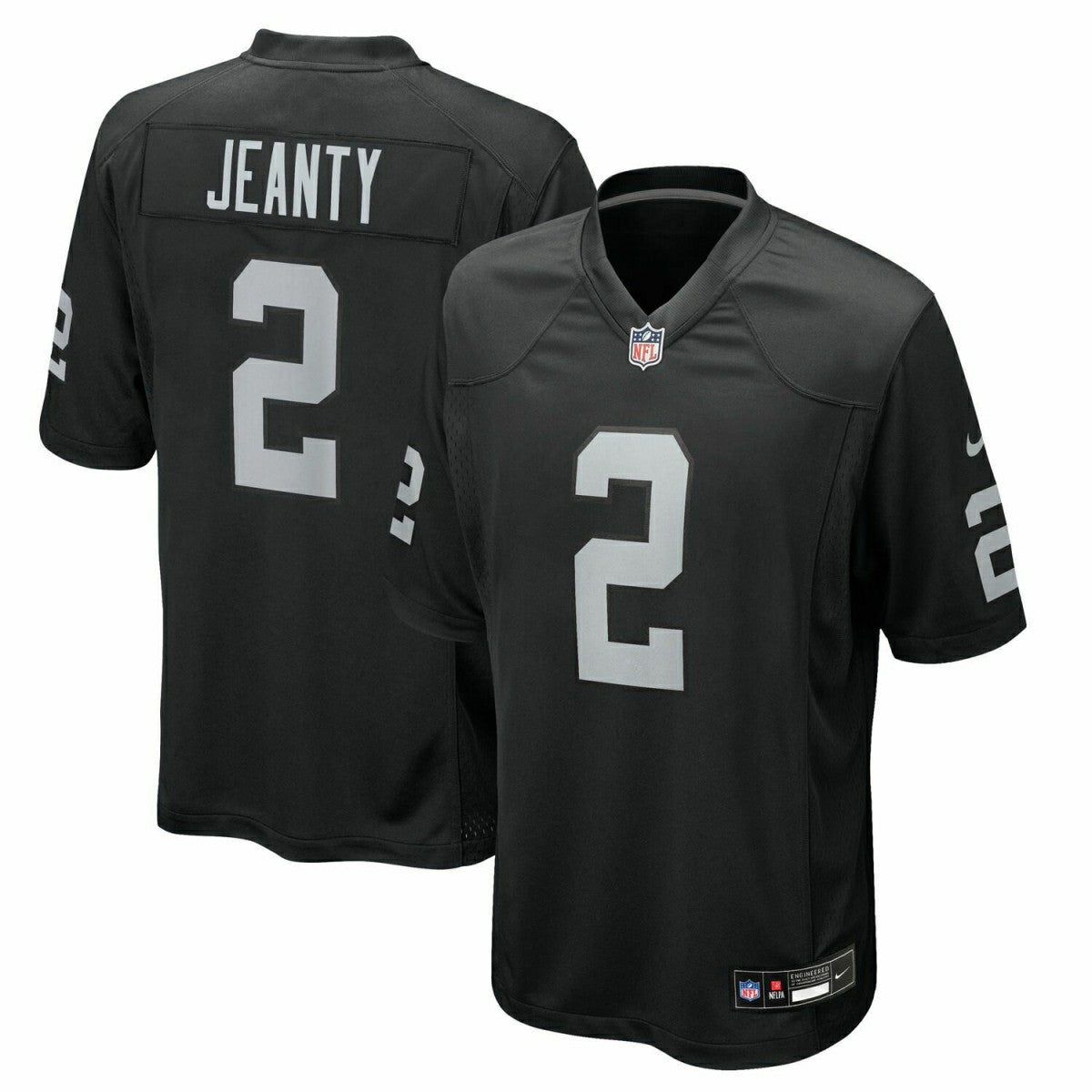 Ashton Jeanty #2 Las Vegas Raiders Nike Game NFL Jersey Black Classic