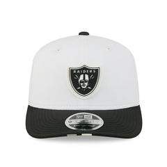 Las Vegas Raiders 2025 NFL Training Camp New Era  9SEVENTY Stretch-Snap Cap OTC White Classic