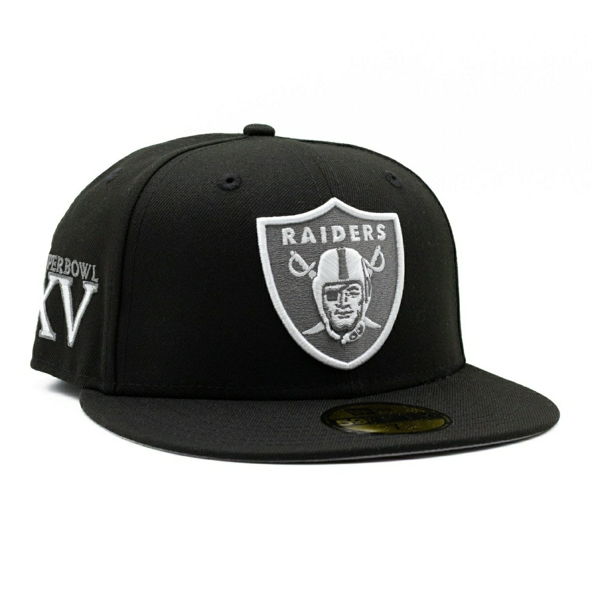 Las Vegas Raiders Super Bowl XV New Era 59FIFTY Fitted NFL Cap Black Lifestyle
