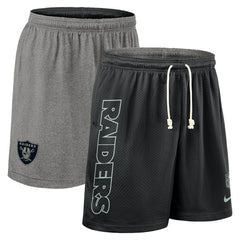 Las Vegas Raiders 2025 NFL Sideline Reversible Mesh Nike Dri-FIT Shorts Black Taass for sale