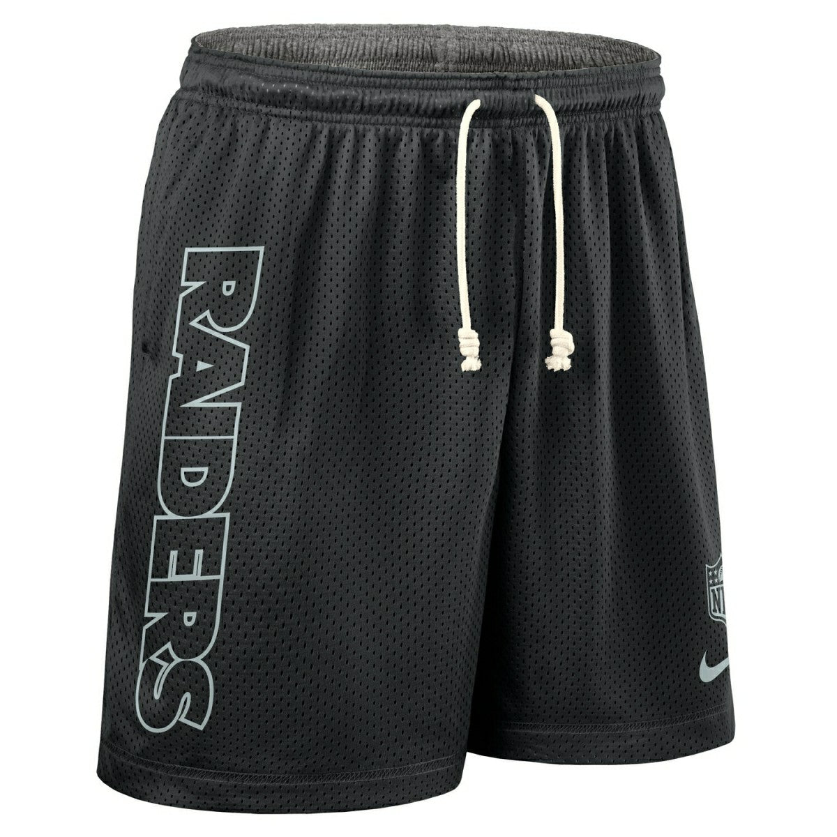 Las Vegas Raiders 2025 NFL Sideline Reversible Mesh Nike Dri-FIT Shorts Black Taass for sale
