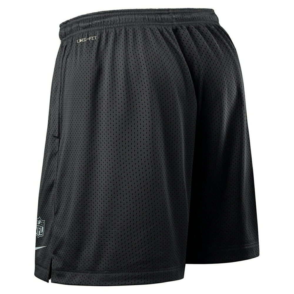 Las Vegas Raiders 2025 NFL Sideline Reversible Mesh Nike Dri-FIT Shorts Black Taass for sale