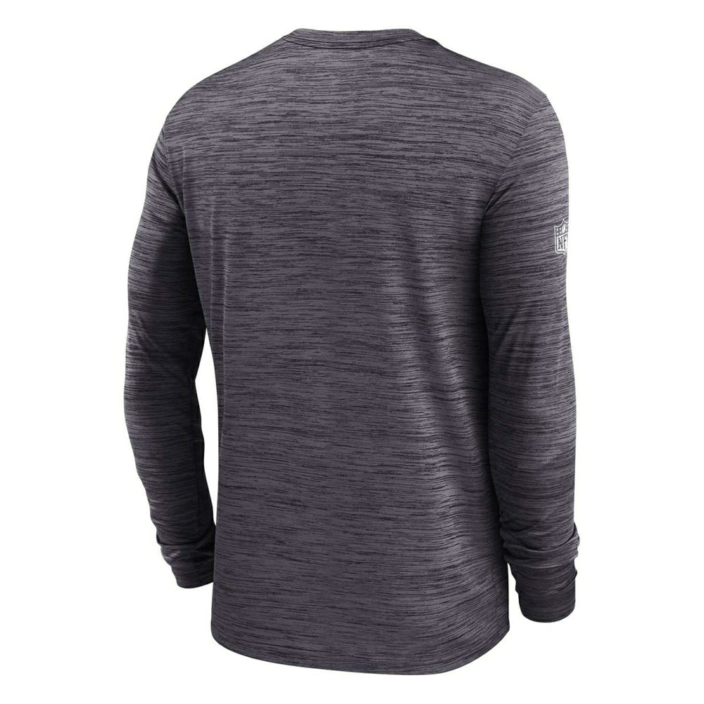 Las Vegas Raiders 2025 NFL Sideline Nike Velocity Performance Long Sleeve T-Shirt Gray Taass US