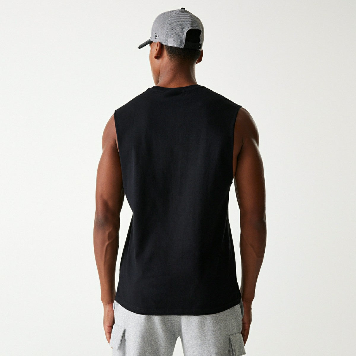 Las Vegas Raiders NFL Helmet New Era Sleeveless Tee Black Taass sale