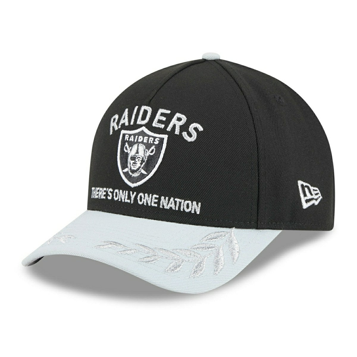 Las Vegas Raiders 2025 NFL Draft 9FORTY M-Crown A-Frame Snapback Cap Black Classic