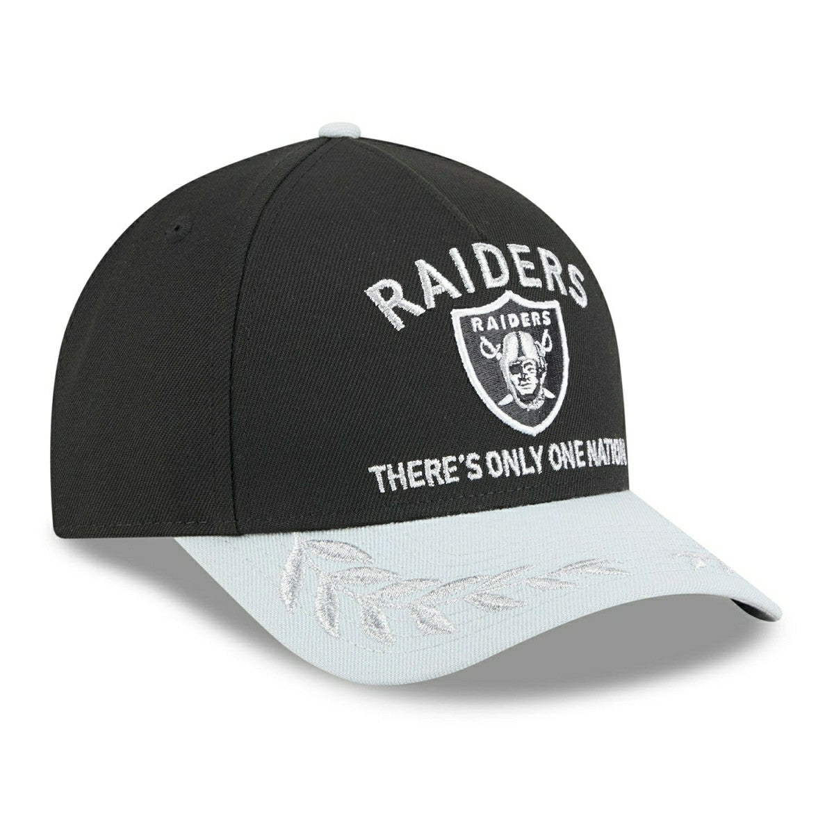 Las Vegas Raiders 2025 NFL Draft 9FORTY M-Crown A-Frame Snapback Cap Black Classic
