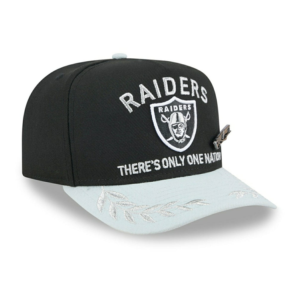 Las Vegas Raiders 2025 NFL Draft New Era 59FIFTY A-Frame Fitted Cap Black Fashion