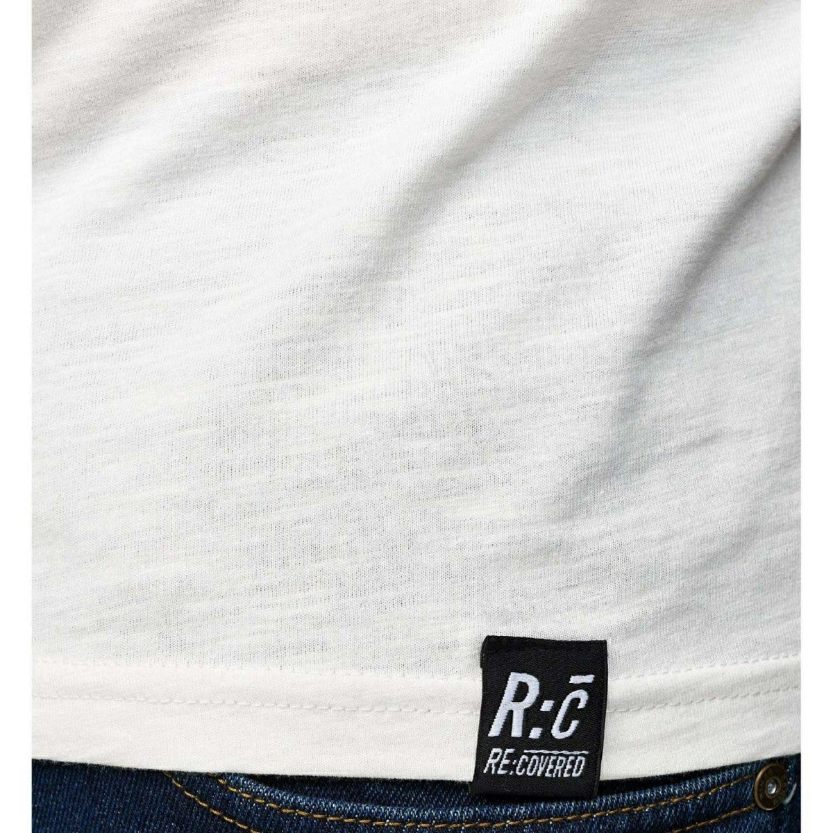 Las Vegas Raiders Recovered Ecru Slub NFL T-Shirt Cream Taass US