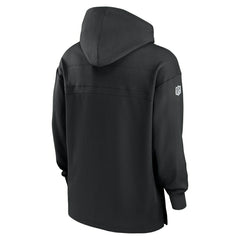 Las Vegas Raiders 2024 NFL On-Field Sideline Nike Jersey Hoodie Black Classic