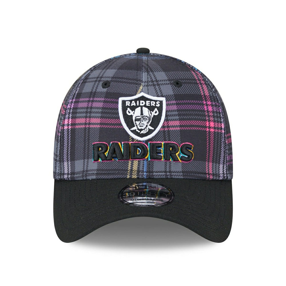 Las Vegas Raiders 2024 NFL Crucial Catch New Era 39THIRTY Flex Cap Lifestyle
